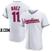 Jose Baez Men's Cleveland Guardians White Authentic Home Jersey