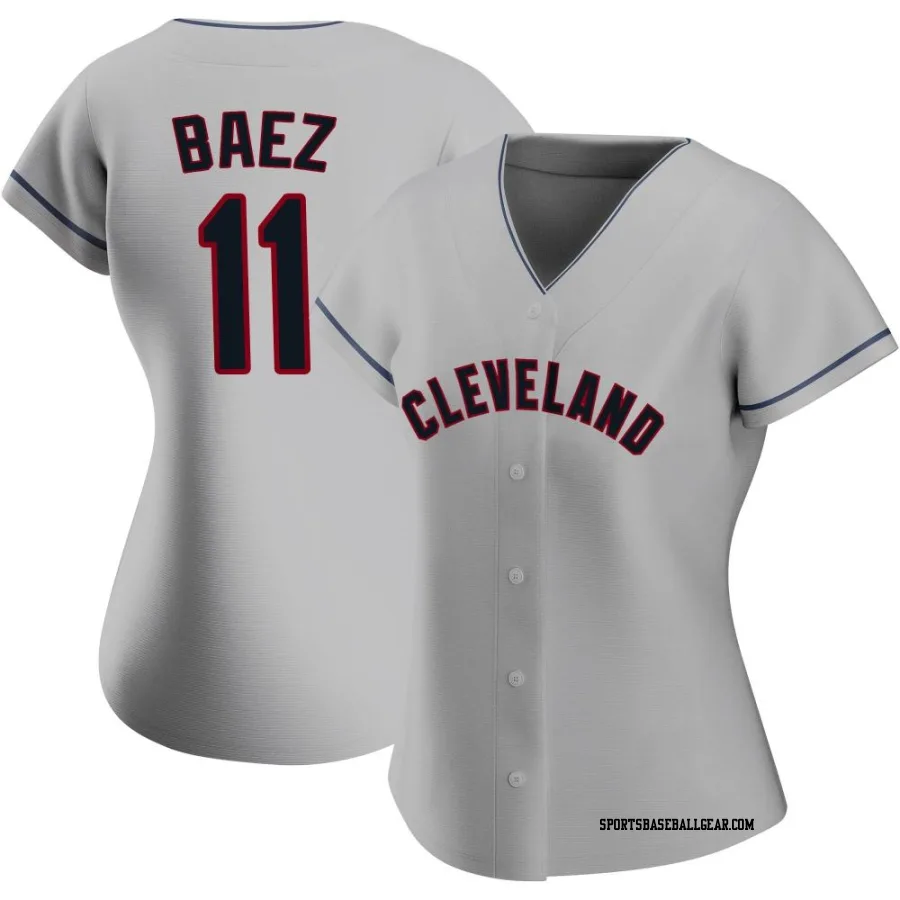 Jose Baez Women's Cleveland Guardians Gray Replica Road Jersey