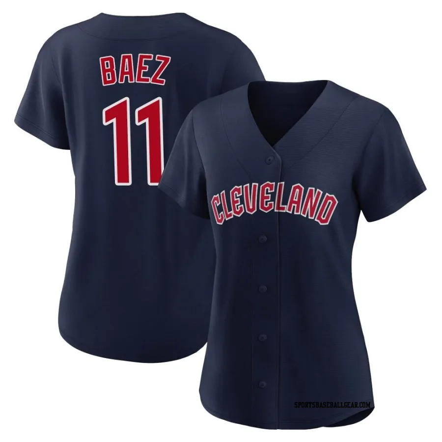 Jose Baez Women's Cleveland Guardians Navy Replica Alternate Jersey