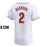 Jose Barrero Men's Cincinnati Reds White Elite Home Jersey