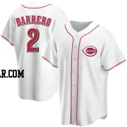 Jose Barrero Men's Cincinnati Reds White Replica Home Jersey