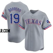 Jose Barrero Men's Texas Rangers Gray Limited Away Jersey