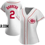 Jose Barrero Women's Cincinnati Reds White Authentic Home Jersey