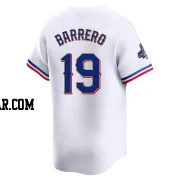 Jose Barrero Youth Texas Rangers Gold Limited White 2024 Collection Jersey