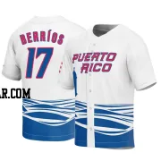 Jose Berrios Men's Puerto Rico Baseball White Replica 2023 World Baseball Classic Jersey