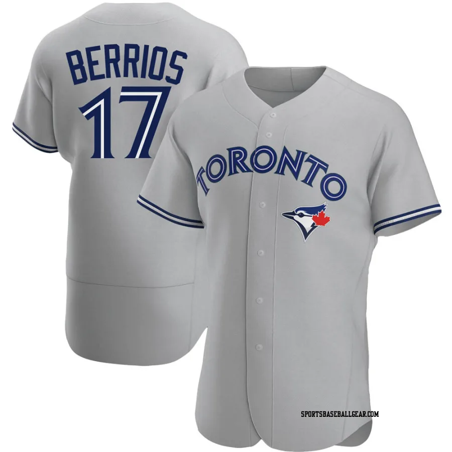 Jose Berrios Men's Toronto Blue Jays Gray Authentic Road Jersey