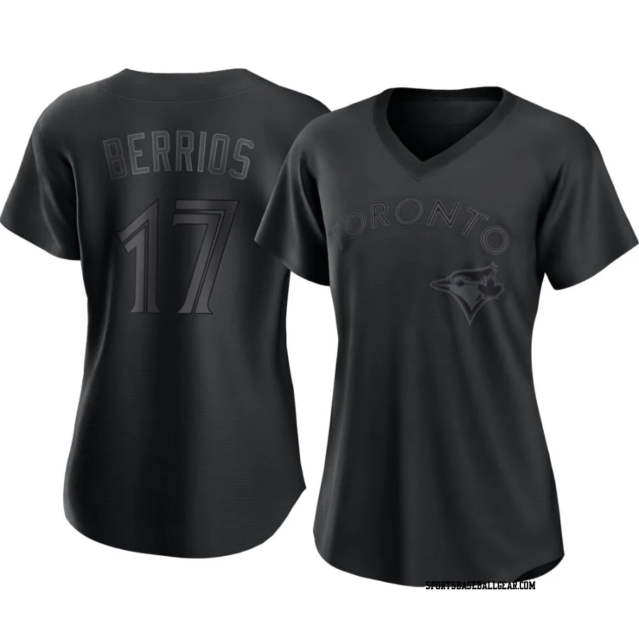 Jose Berrios Women's Toronto Blue Jays Black Replica Pitch Fashion Jersey