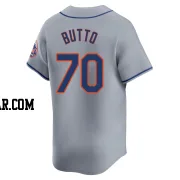 Jose Butto Men's New York Mets Gray Limited Away Jersey