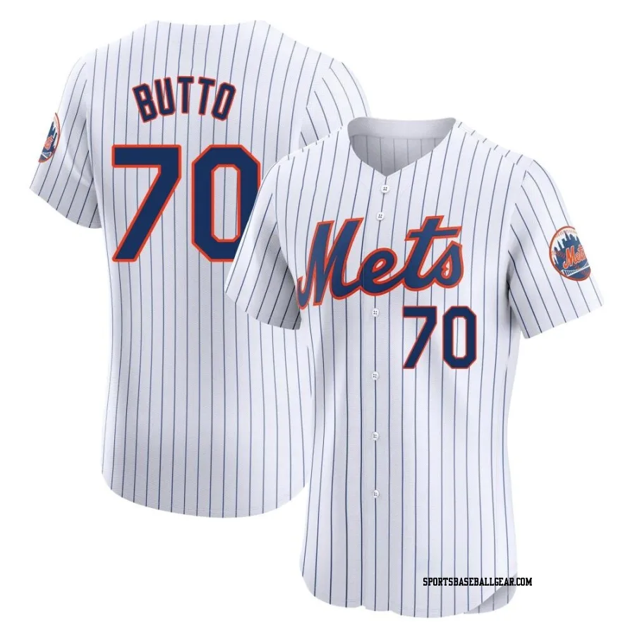 Jose Butto Men's New York Mets White Elite Home Jersey