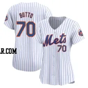 Jose Butto Women's New York Mets White Limited Home Jersey