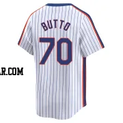 Jose Butto Youth New York Mets White Limited Cooperstown Collection Jersey