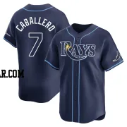 Jose Caballero Men's Tampa Bay Rays Navy Limited Away Jersey