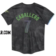 Jose Caballero Toddler Tampa Bay Rays Charcoal Limited 2024 City Connect Jersey