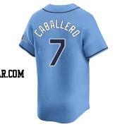 Jose Caballero Youth Tampa Bay Rays Light Blue Limited Alternate Jersey