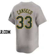 Jose Canseco Men's Oakland Athletics Gray Limited Away Jersey