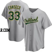 Jose Canseco Men's Oakland Athletics Gray Replica Road Jersey