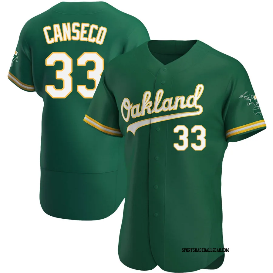 Jose Canseco Men's Oakland Athletics Green Authentic Kelly Alternate Jersey