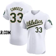 Jose Canseco Men's Oakland Athletics White Elite Home Jersey