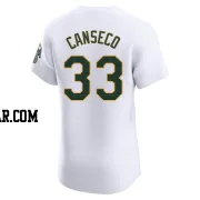 Jose Canseco Men's Oakland Athletics White Elite Home Jersey