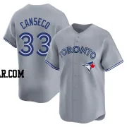 Jose Canseco Men's Toronto Blue Jays Gray Limited Away Jersey