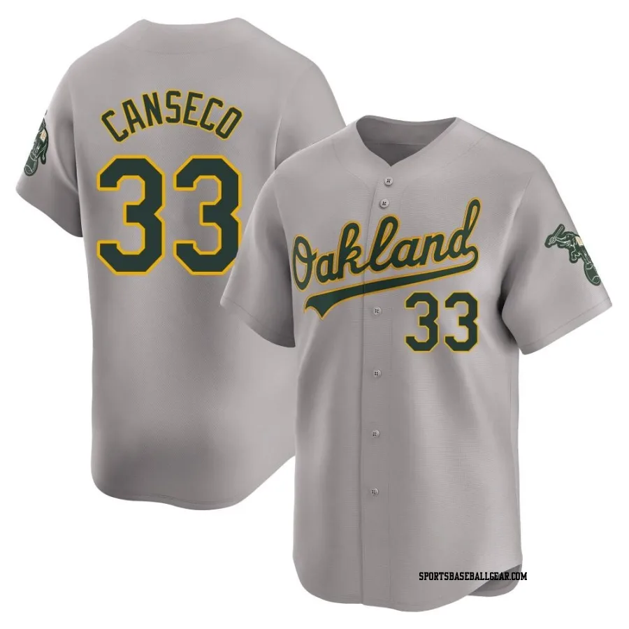 Jose Canseco Youth Oakland Athletics Gray Limited Away Jersey