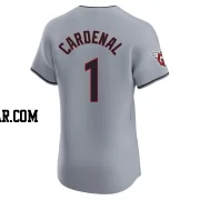 Jose Cardenal Men's Cleveland Guardians Gray Elite Road Jersey