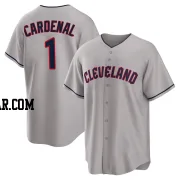 Jose Cardenal Men's Cleveland Guardians Gray Replica Road Jersey