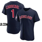 Jose Cardenal Men's Cleveland Guardians Navy Authentic Alternate Jersey