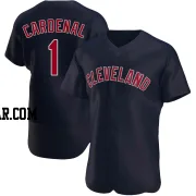 Jose Cardenal Men's Cleveland Guardians Navy Authentic Alternate Jersey