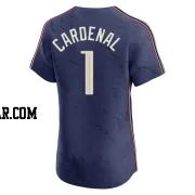 Jose Cardenal Men's Cleveland Guardians Navy Elite 2024 City Connect Jersey