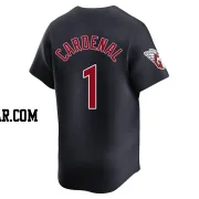 Jose Cardenal Men's Cleveland Guardians Navy Limited Alternate Jersey