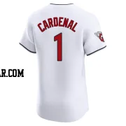 Jose Cardenal Men's Cleveland Guardians White Elite Home Jersey