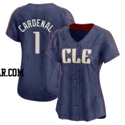 Jose Cardenal Women's Cleveland Guardians Navy Limited 2024 City Connect Jersey