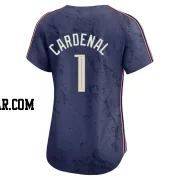 Jose Cardenal Women's Cleveland Guardians Navy Limited 2024 City Connect Jersey