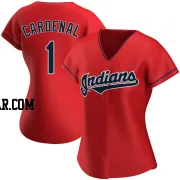 Jose Cardenal Women's Cleveland Guardians Red Authentic Alternate Jersey