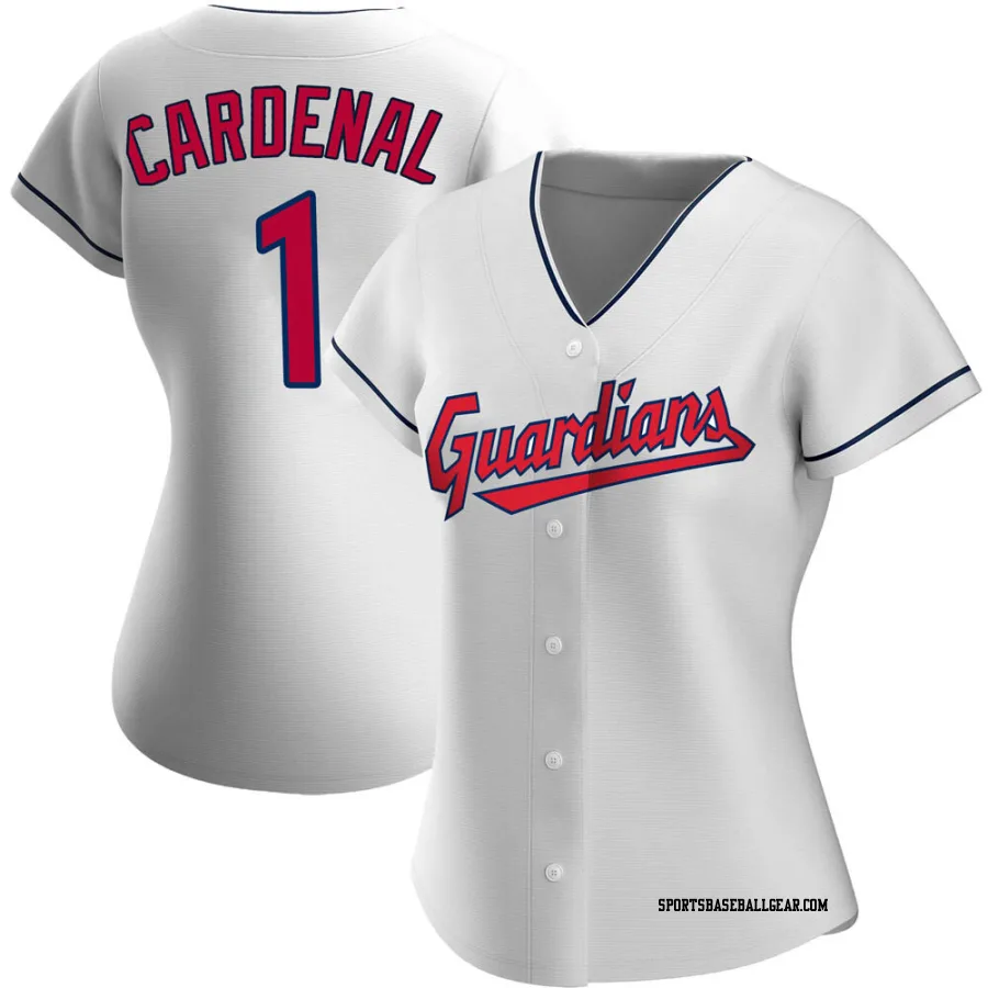 Jose Cardenal Women's Cleveland Guardians White Replica Home Jersey