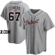 José Cisnero Men's Detroit Tigers Gray Replica Jose Cisnero Road Jersey