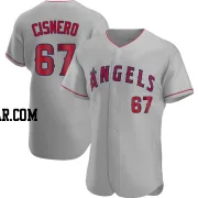 Jose Cisnero Men's Los Angeles Angels Gray Authentic Road Jersey