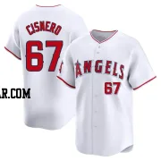 Jose Cisnero Men's Los Angeles Angels White Limited Home Jersey