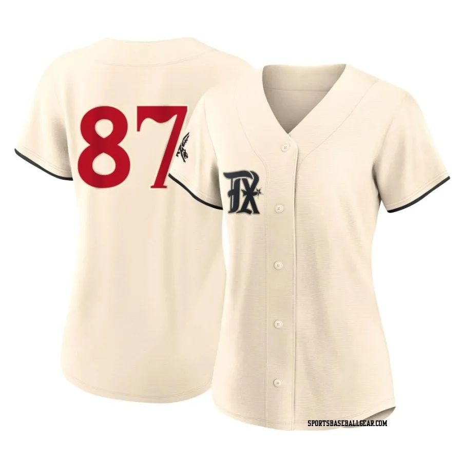 Jose Corniell Women's Texas Rangers Cream Replica 2023 City Connect Jersey