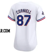 Jose Corniell Women's Texas Rangers Gold Limited White 2024 Collection Jersey