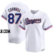 Jose Corniell Youth Texas Rangers Gold Limited White 2024 Collection Jersey