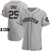 Jose Cruz Jr. Men's Houston Astros Gray Authentic Road Jersey