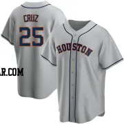 Jose Cruz Jr. Men's Houston Astros Gray Replica Road Jersey