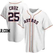 Jose Cruz Jr. Men's Houston Astros White Replica Home Jersey