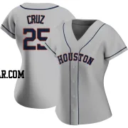 Jose Cruz Jr. Women's Houston Astros Gray Authentic Road 2020 Jersey