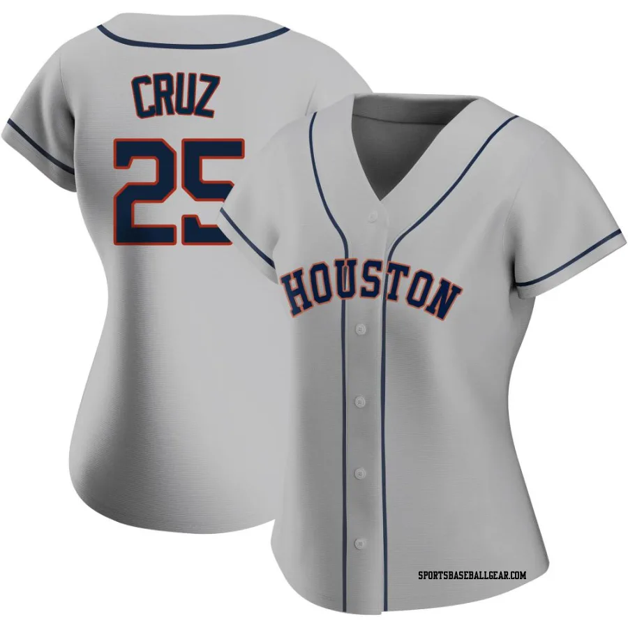 Jose Cruz Jr. Women's Houston Astros Gray Authentic Road 2020 Jersey