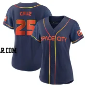 Jose Cruz Jr. Women's Houston Astros Navy Replica 2022 City Connect Jersey