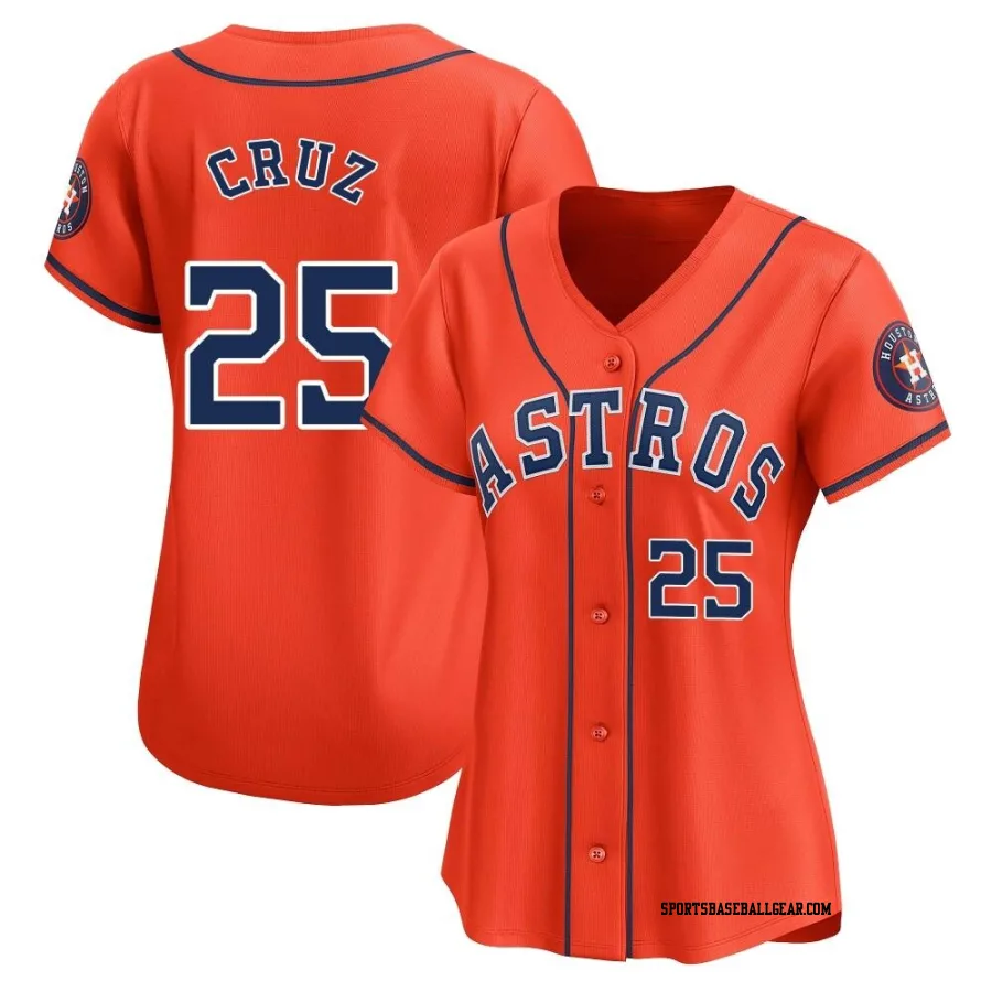 Jose Cruz Jr. Women's Houston Astros Orange Limited Alternate Jersey