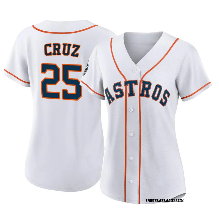 Jose Cruz Jr. Women's Houston Astros White Authentic 2022 World Series Home Jersey